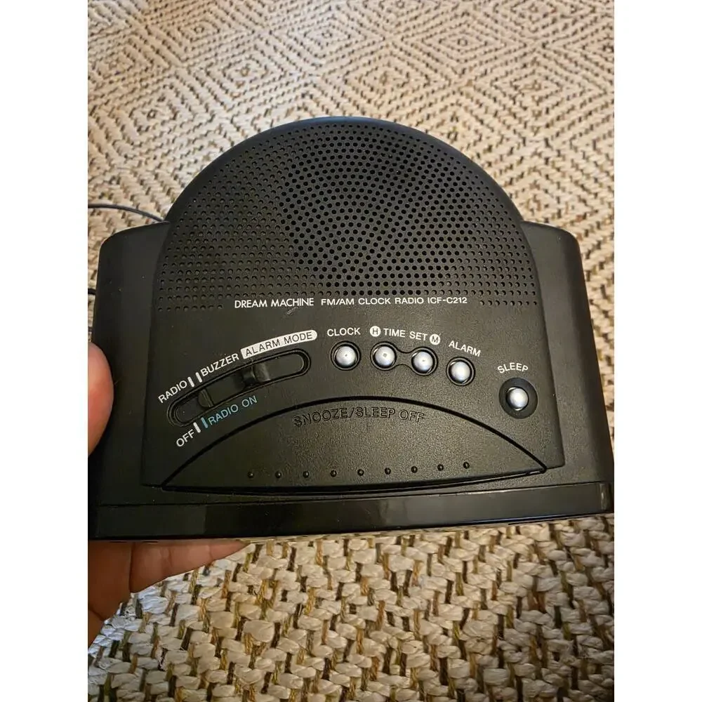 Sony Dream Machine ICF-C218‎ AM FM Digital Alarm Clock Radio Black C1